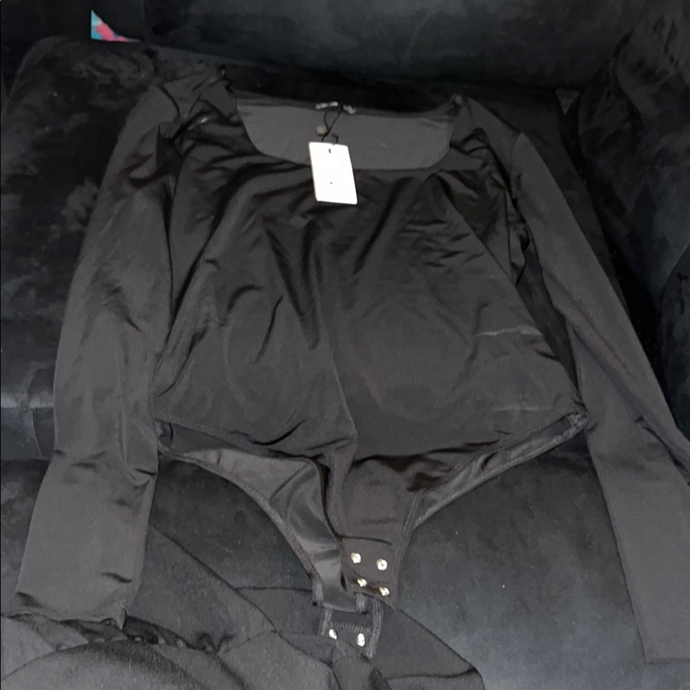 Black Long Sleeve Bodysuit